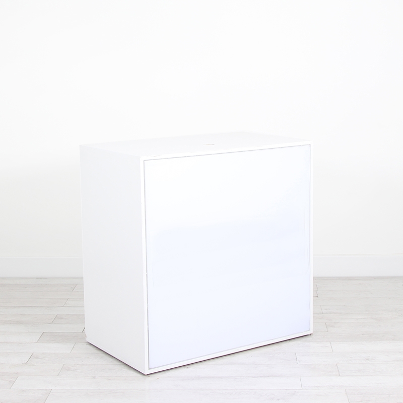 Illuminated Reception Counter White 1000 x 600 x 1000