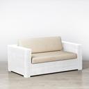Rattan Sofa - White