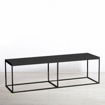 Box Frame Bench - Black 460 x 1600 x 460h Box Frame Bench - Black 460 x 1600 x 460h