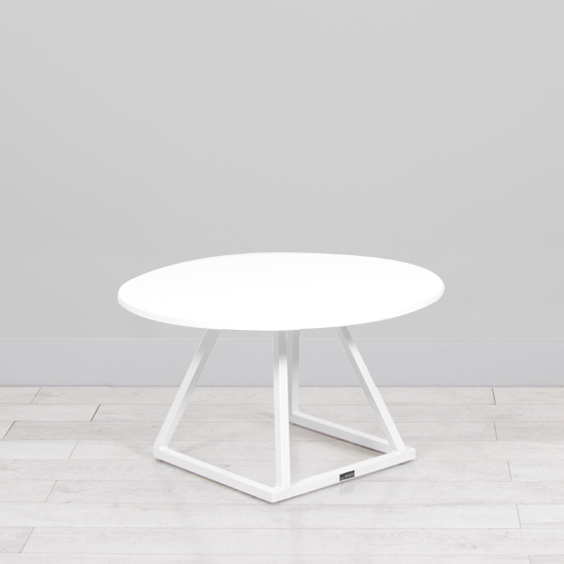 Dallas Round Coffee Table - White