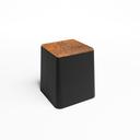 Black Bric Table - Rust Top