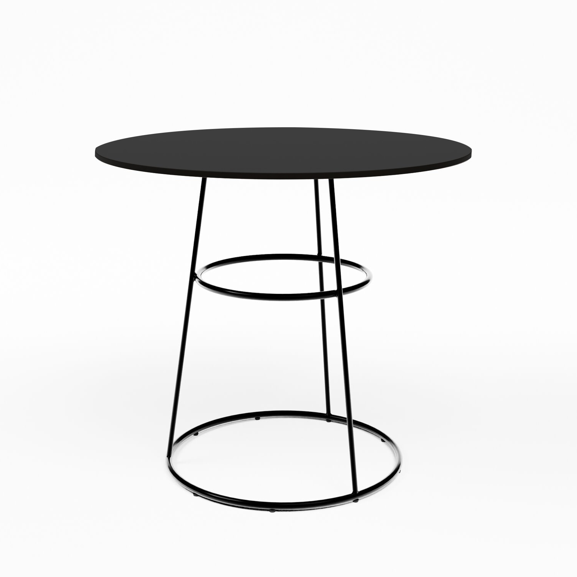 Black Spire Bistro Table - Black Top