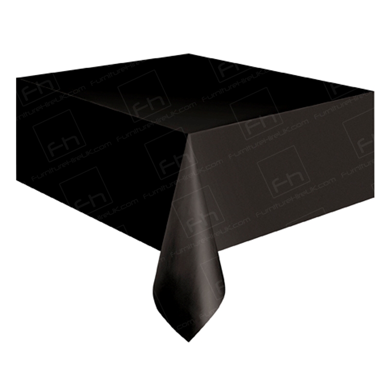 70 x 108 inch Black Tablecloth 70 x 108 inch Black Tablecloth