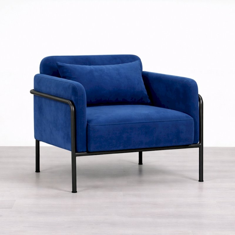 Seal Armchair - Blue Velvet (available from 1st June)