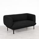 2 Seater Dove Sofa - Black (available from 5th July)