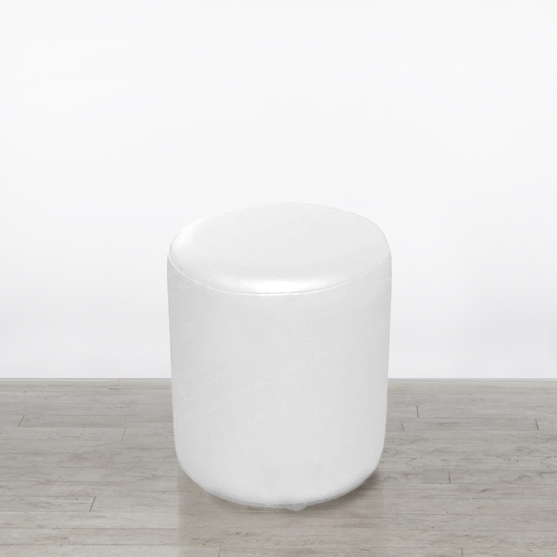 White Drum Stool
