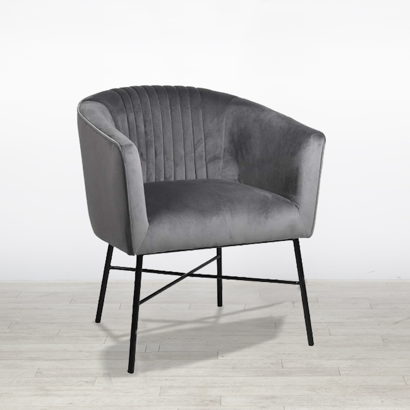 Grey Mann Velvet Accent Chair Grey Mann Velvet Accent Chair