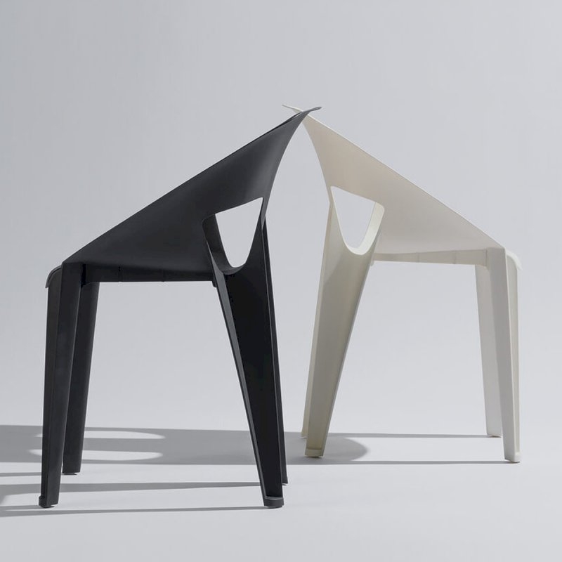 White Ark Stacking Chair