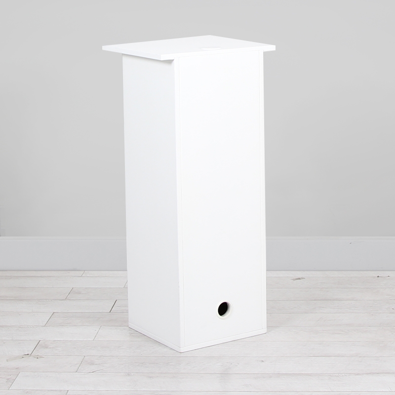 Laptop Plinth Hire 350x350x1000h - White