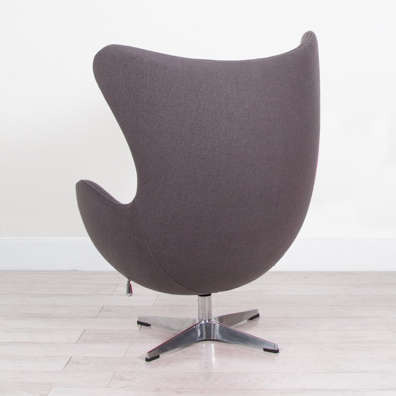 Grey Fabric Egg Chair