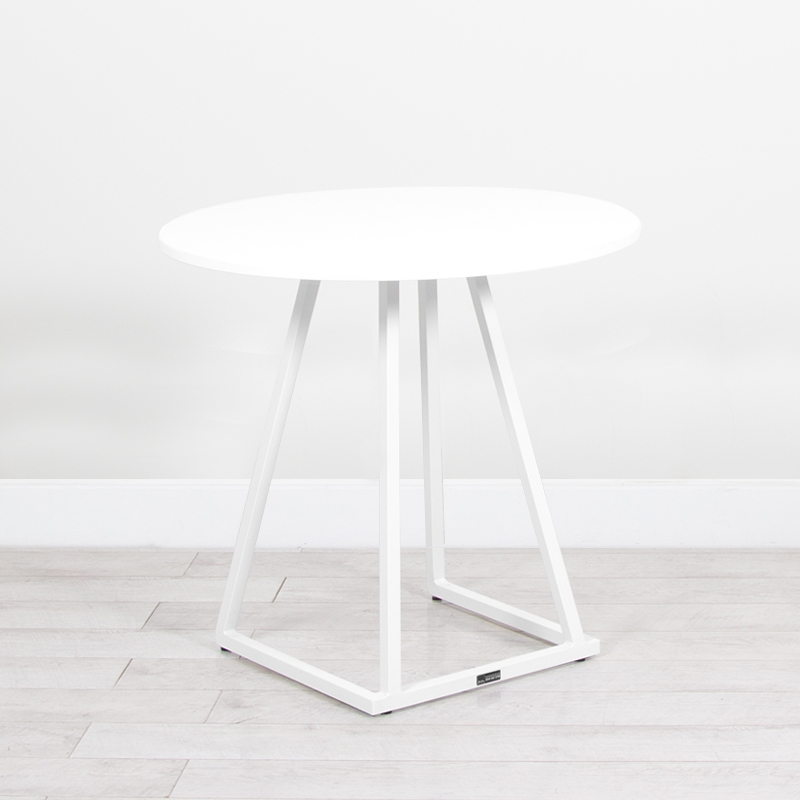 Dallas Round Bistro Table - White