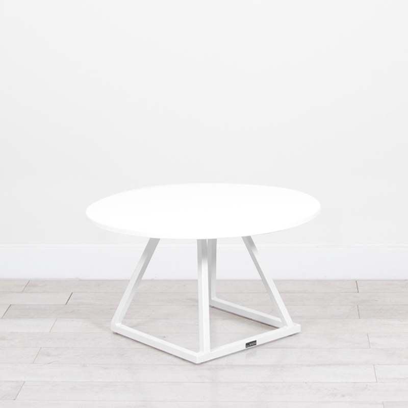 Dallas Round Coffee Table - White