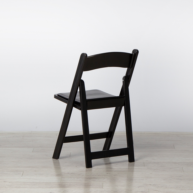 Outdoor Folding Resin Chair - Black