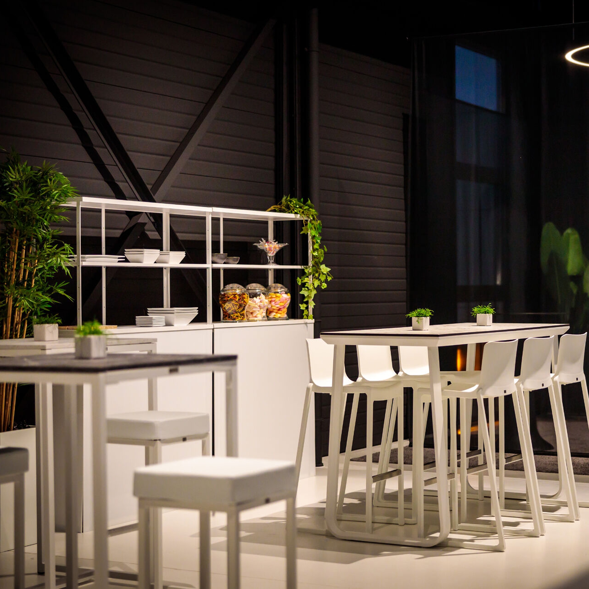 Kansas Linking Stool - White