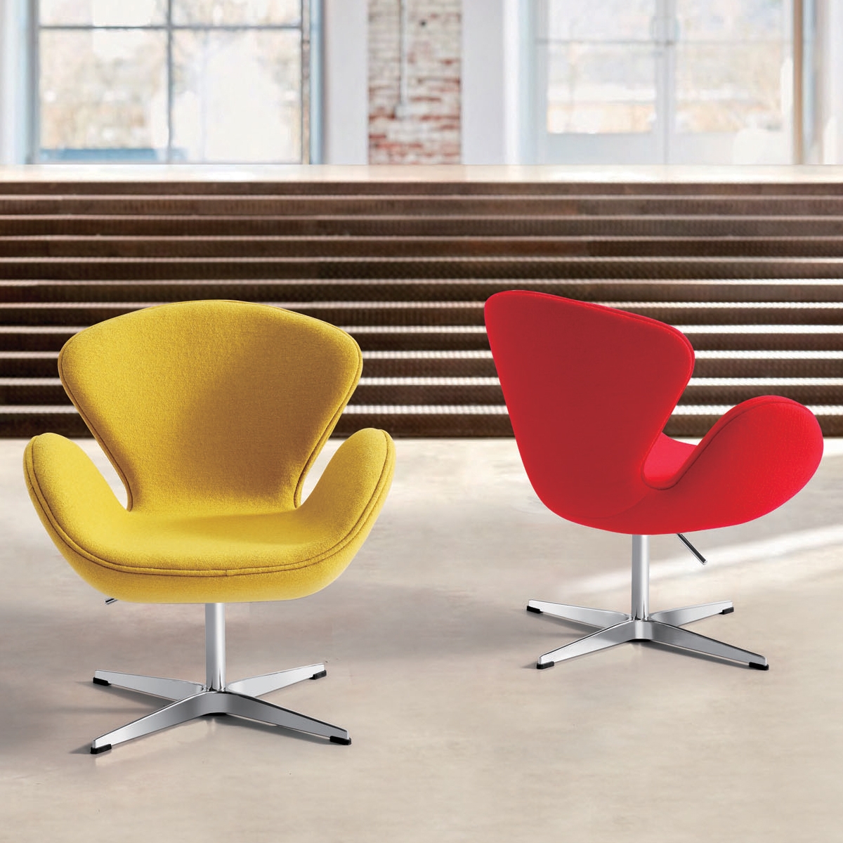 Yellow Swan Chair