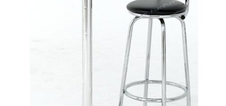 Chrome Poseur and Bistro Table Chrome Poseur and Bistro Table