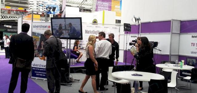 Exhibitions and Furniture Hire UK https://mill-media.s3.eu-west-2.amazonaws.com/furniture-hire-uk/article_additional/exhibitions1/exhibitions1-740x350.jpg - White tabling complements the modern exhibition backdrop.