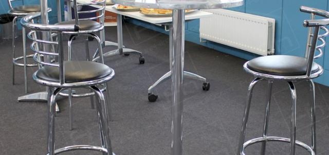 Learning Network https://mill-media.s3.eu-west-2.amazonaws.com/furniture-hire-uk/article_additional/hackney-learning10/hackney-learning10-740x350.jpg - Chrome poseur tables & stools suit any size space.
