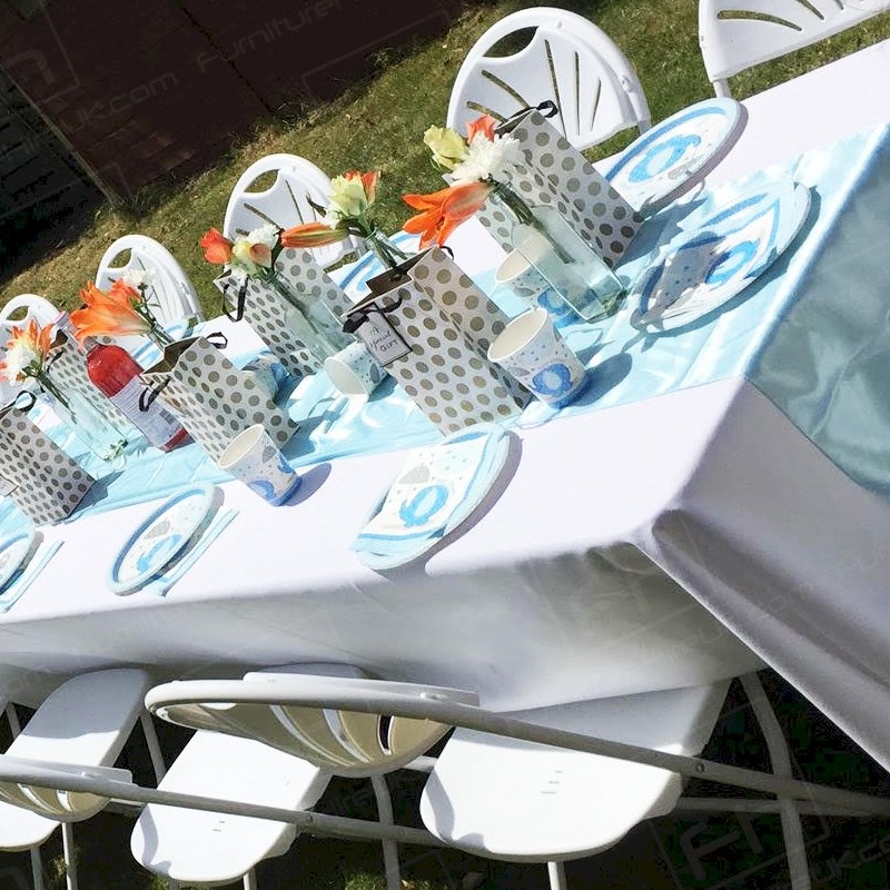 70 x 144 inch White Tablecloth