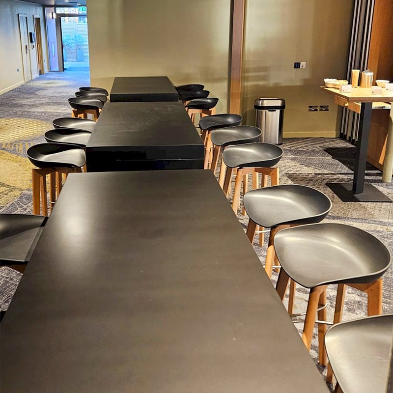 Low Black Modular Esme Stool