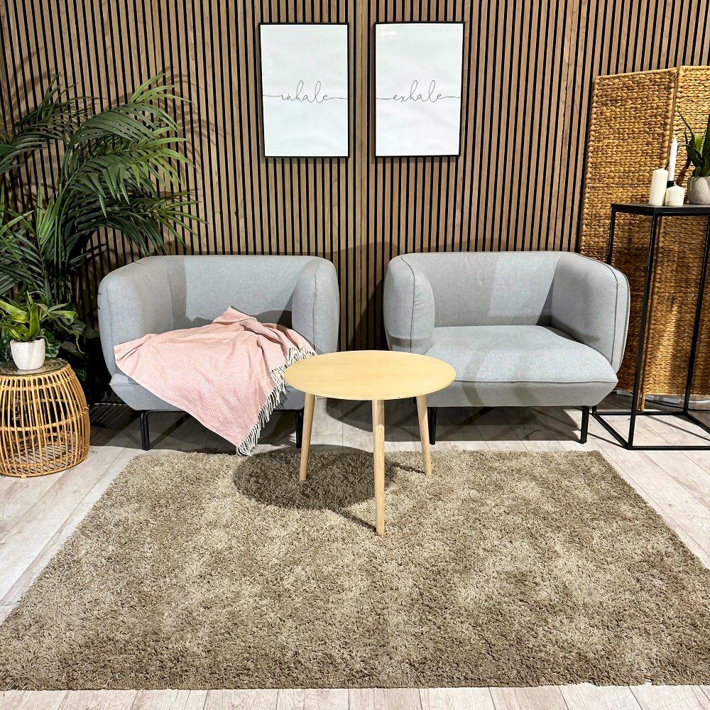 Dove Armchairs with Ash Coffee Table