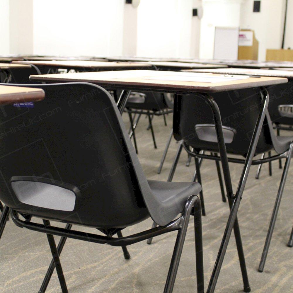 Polyprop chairs are one of our most popular options with exams desks.