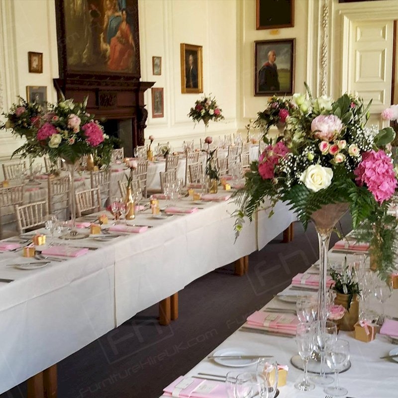 70 x 144 inch White Tablecloth