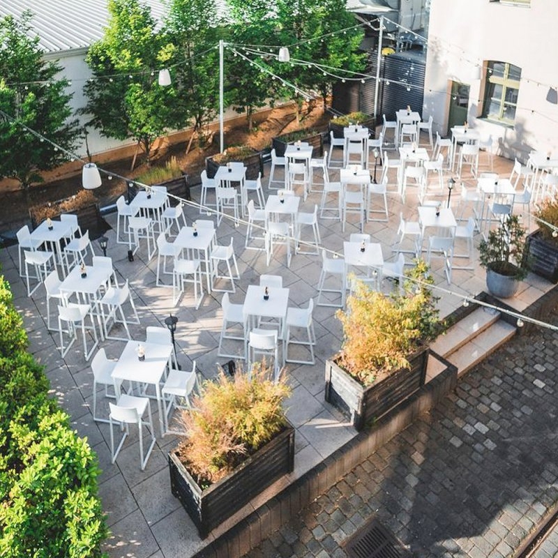 Nevada Box Frame Table - White