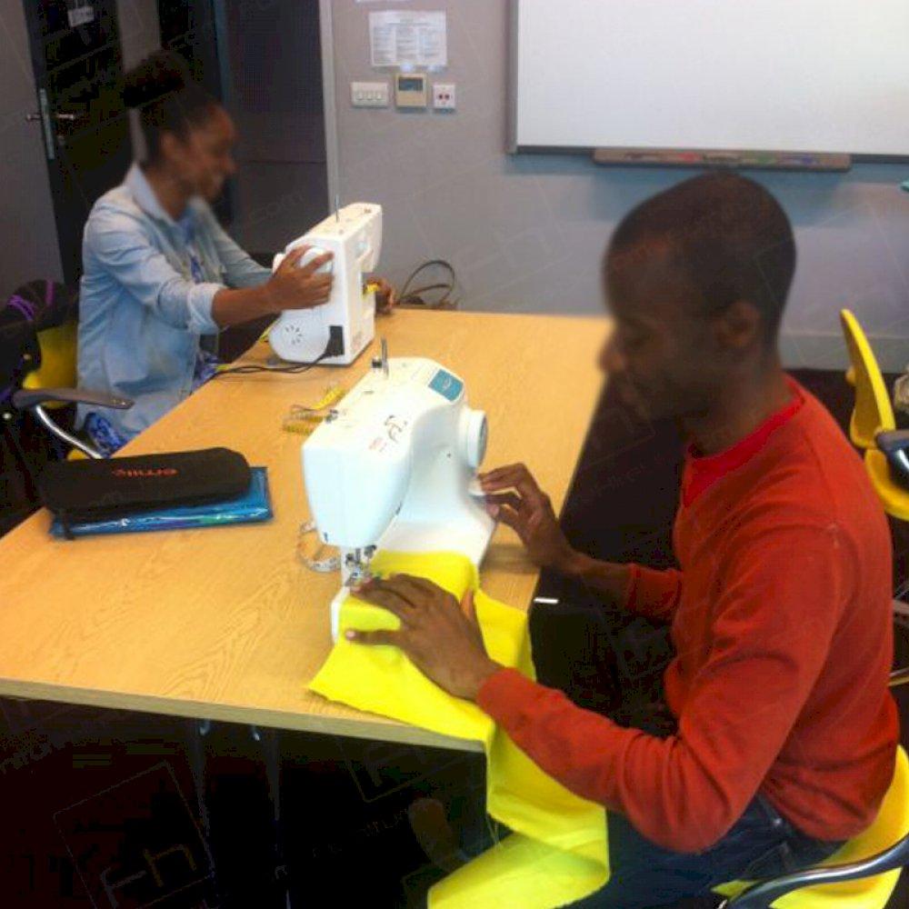 Tables donated for charity use.