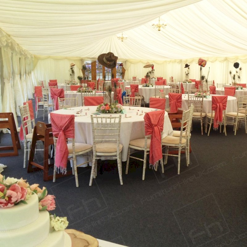 130 inch Round White Tablecloth (for 6ft)