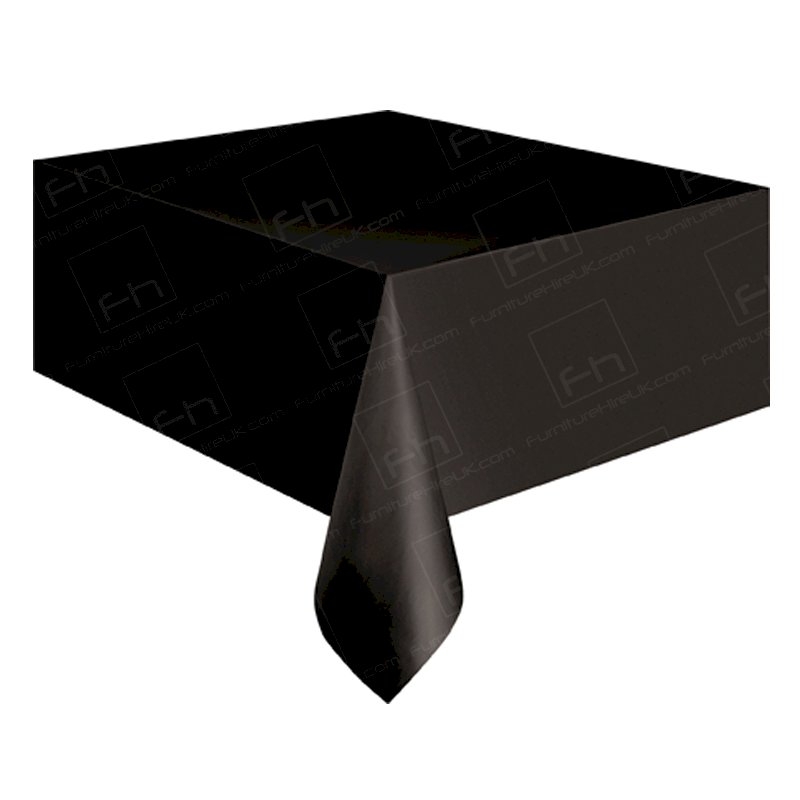 70 x 108 inch Black Tablecloth