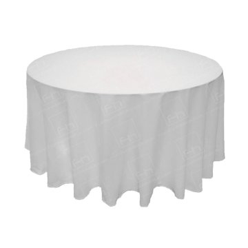 108 inch Round White Tablecloth (for 4ft) 108 inch Round White Tablecloth (for 4ft)