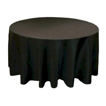 118 inch Round Black Tablecloth (for 5ft/5ft6) 118 inch Round Black Tablecloth (for 5ft/5ft6)
