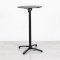 600mm Black Round Poseur Table - Black Frame