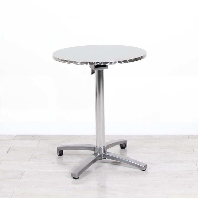 600mm Chrome Round Bistro Table - Chrome Frame