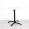 600mm White Round Bistro Table - Black Frame