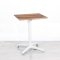 600mm Wooden Square Bistro Table - White Frame