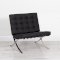 Black Barcelona Style Chair