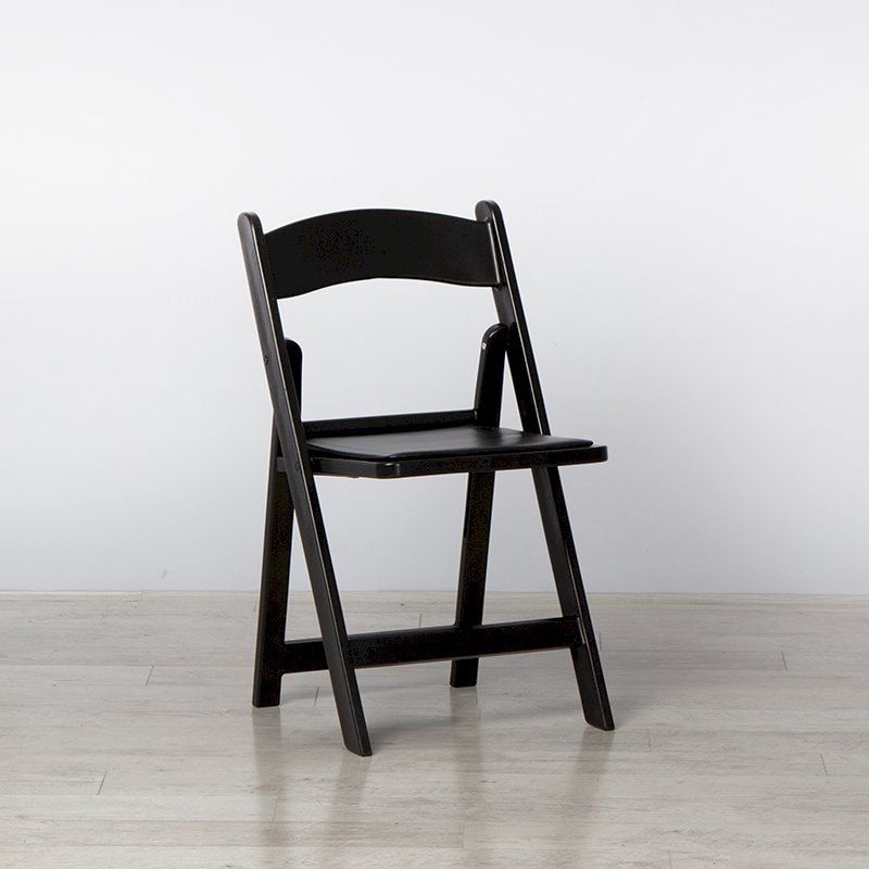 Black Folding Resin Chair