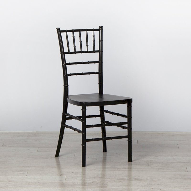 Black Resin Chiavari Chair (Tiffany Style)