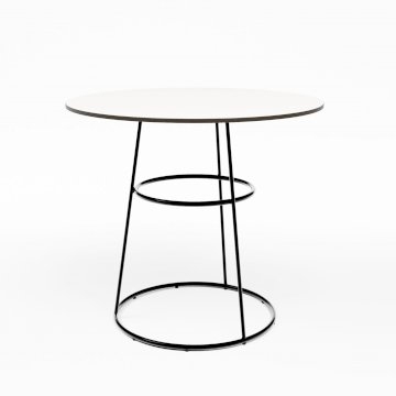 Black Spire Bistro Table - White Top Black Spire Bistro Table - White Top