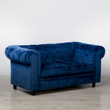 Chesterfield Fabric Sofa - Royal Blue Chesterfield Fabric Sofa - Royal Blue
