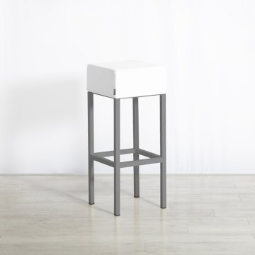 Pedrali Cube Stool - White Pedrali Cube Stool - White