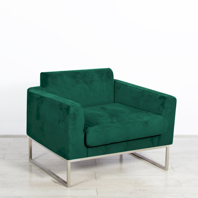 Lay Armchair - Green Velvet