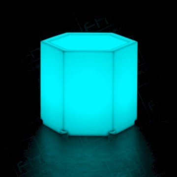 LED Colour-Changing Hexagonal Table LED Colour-Changing Hexagonal Table
