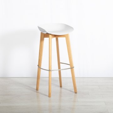 Low White Modular Esme Stool Low White Modular Esme Stool
