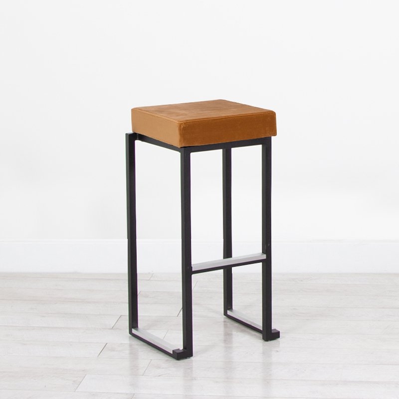 Nevada Bar Stool - Black Base Gold Pad