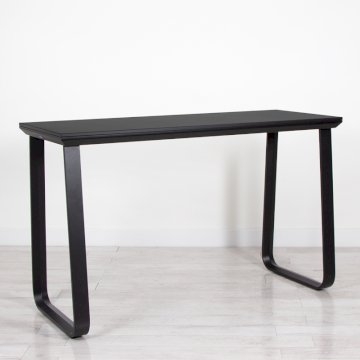 Utah Double Poseur Table - Black Base Black Top Utah Double Poseur Table - Black Base Black Top