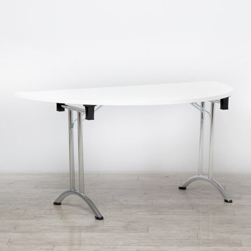 1500 x 750mm White Modular D-End Table 1500 x 750mm White Modular D-End Table