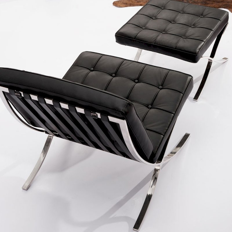 Black Barcelona Style Chair